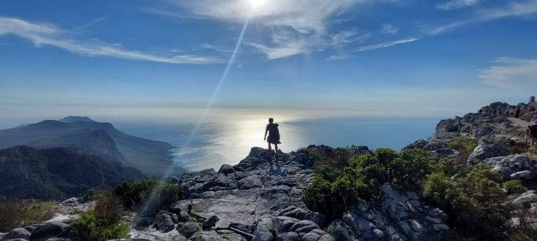 Scenic view on top of Table Mountain