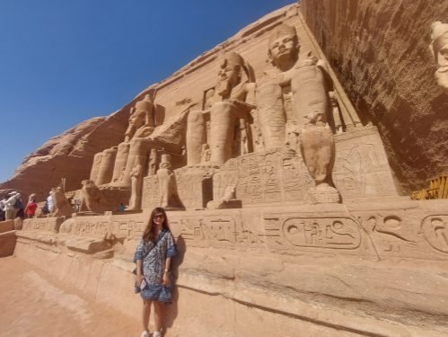 Abu Simbel Temple - taking from less people from corner