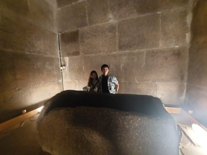 Giza Pyramids - Inside Khufu Pyramid empty coffin