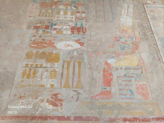Hatshepsut Temple - hieroglyphics still with color