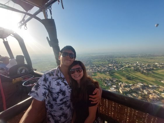 Hot air balloon - inside the balloon 2