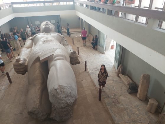 Sakkara - Memphis museum gigantic Ramses II statue