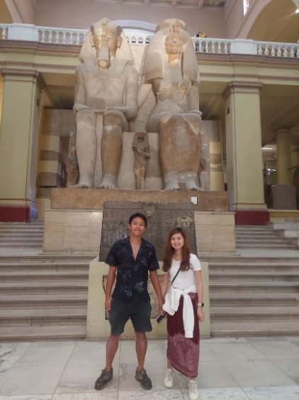 The Egyptian Museum in Cairo - large statues