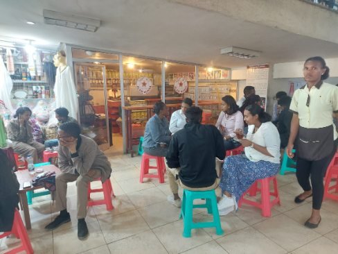 Local coffee shop Addis Ababa
