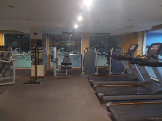 Cardio machines in gym Aiyapura Hotel