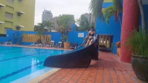 The waterslide Aiyapura Hotel