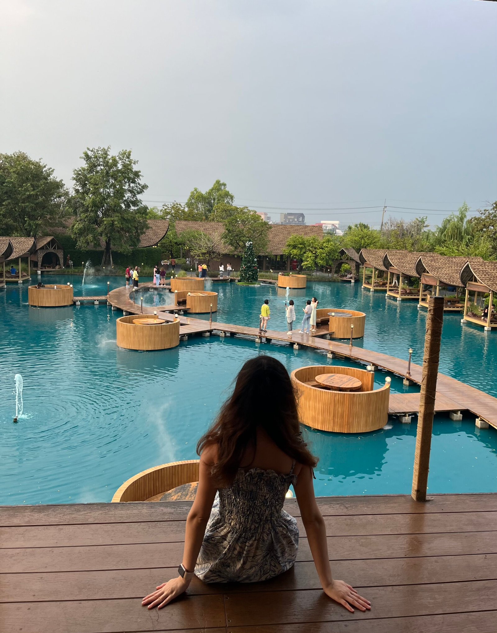 view from the second floor of building area