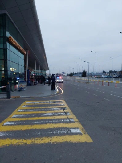 Bolt pick up from airport is just outside the arrival hall