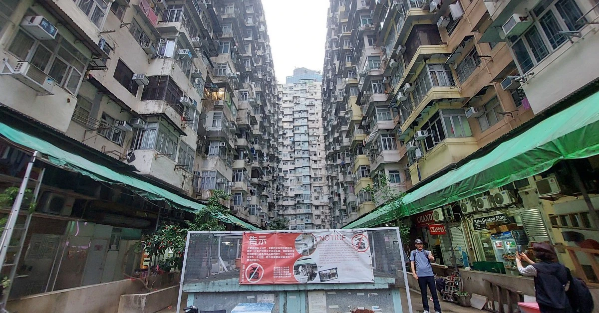 Monster Building Hong Kong Feature Page a landscape of monster building inside the podium