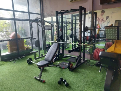 The bench in gym room of Indo Service room