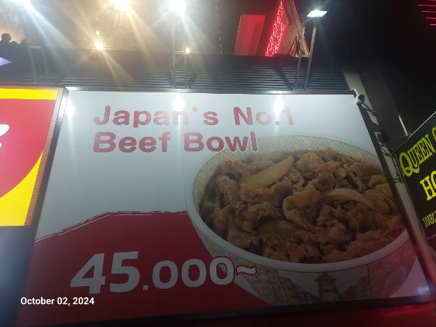 A gyudon is only 45k VND
