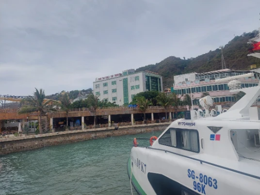 Approaching Vung Tau port