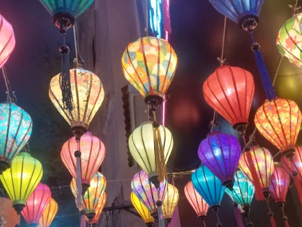 Colorful lantern at Japanese Town