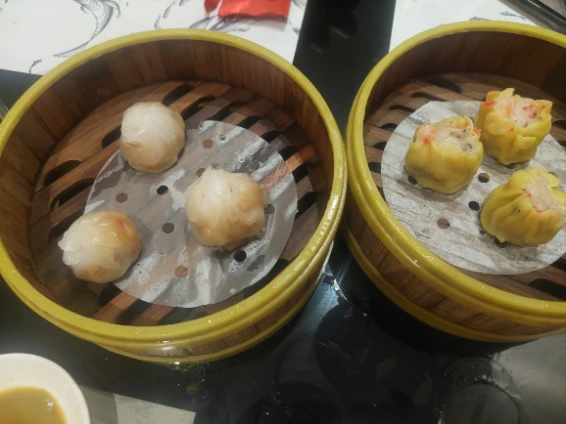 Dim sum and shrimp dumpling