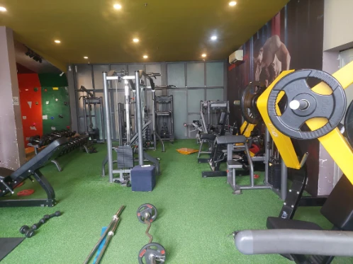 First floor is for weight training with all machines youn eed