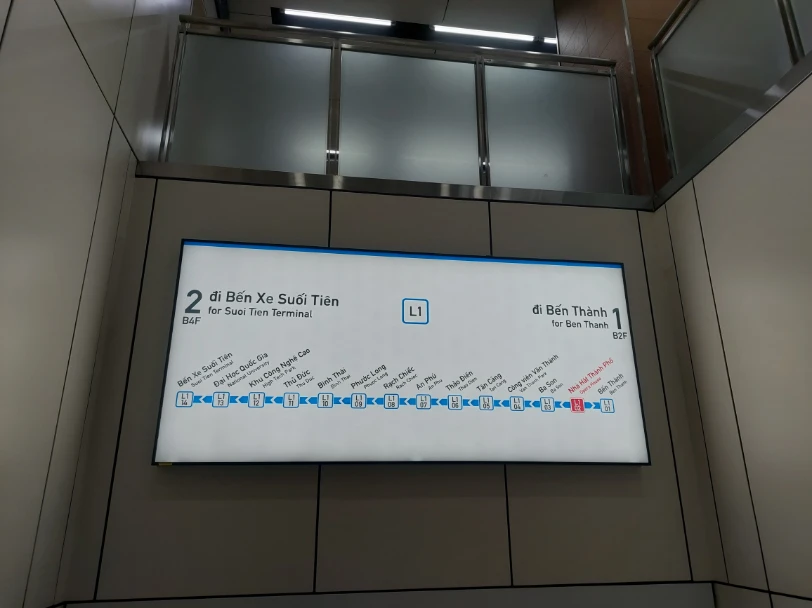 HCMC Metro Ben Thanh - Suoi Tien Line Map