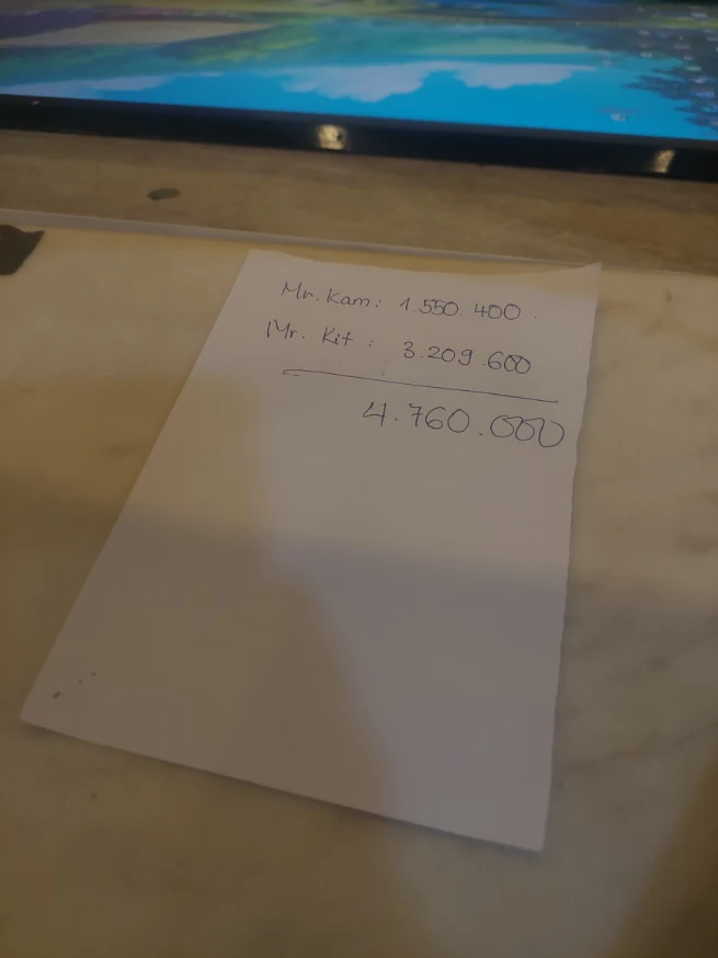 Pay at property by cash or card