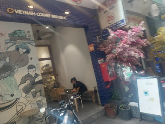 Reception entrance is just near Vietnam Coffee Republic