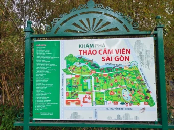Saigon Zoo Map dboard