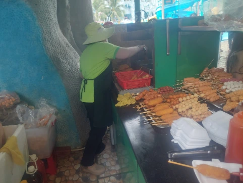 Snack booth with multiple meatball options
