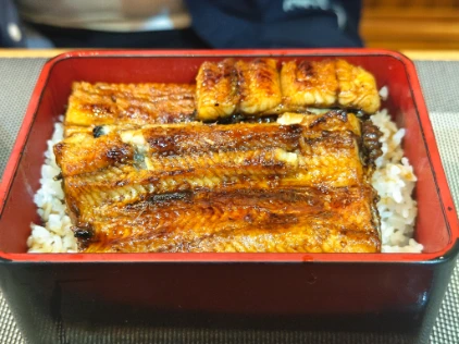 The signature Inagi grilled eel rice