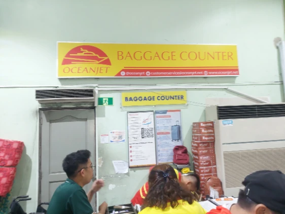 Oceanjet ticket redeeming counter Cebu Pier 1
