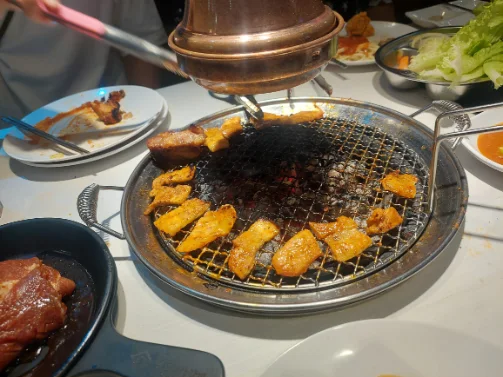 Charcoal grill Korean BBQ at HCMC for ~ 230k VND