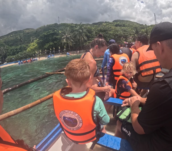 Kids can do whale shark watching too