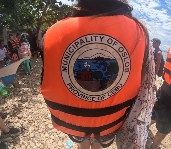 Life vest oslob whale shark watching