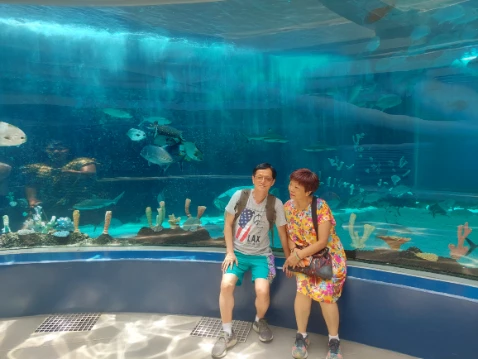 Photo at Oceanarium an old couple