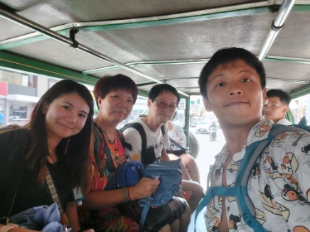 Taking local Jeepney to pier 1