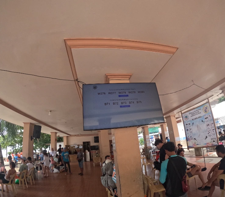 Ticket number calling screen oslob whale shark watching