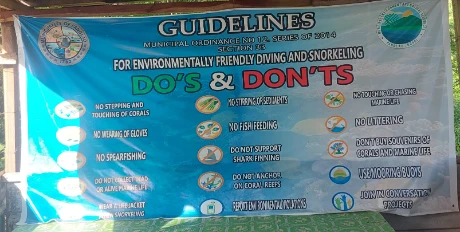 Rules for snorkeling at Napaling