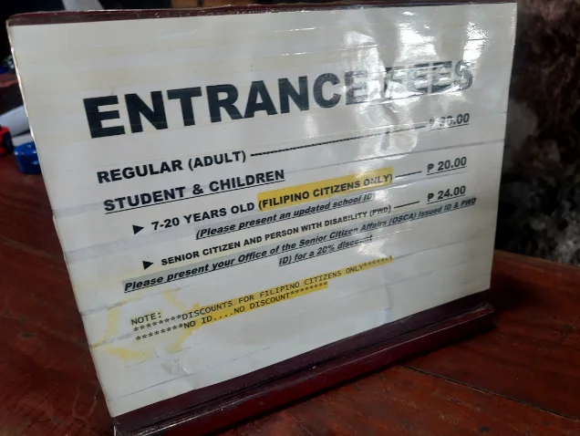 Fort San Pedro entrance fee at 30 PHP