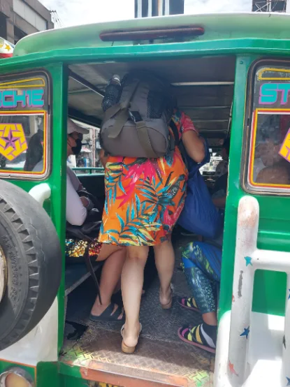 Getting on the Jeepney