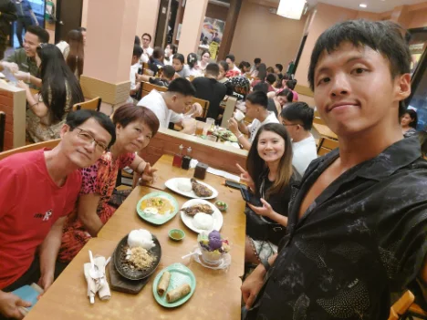 Having a meal at Inasal