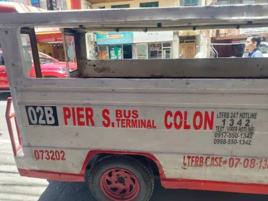 Jeepney with routes at Cebu city
