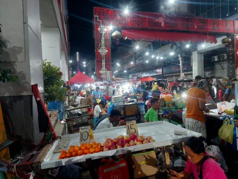 Local night market near St Colon Street