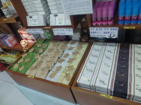 Local soaps at Panglao sourvenir shops