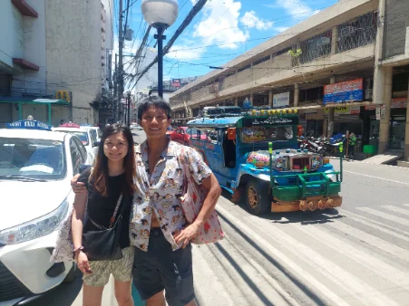 Photo with a local jeepney