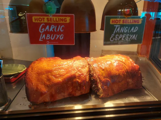 Pork lechon meat a local must try