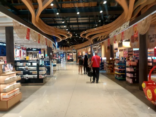 Many duty free shops in departure gate but usually overpriced