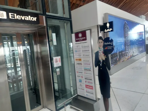 The elavator to Plaza Premium Lounge is just near gate 20