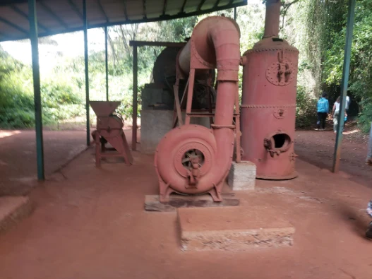 The obsolete coffee machine at Karen Bilxen Museum