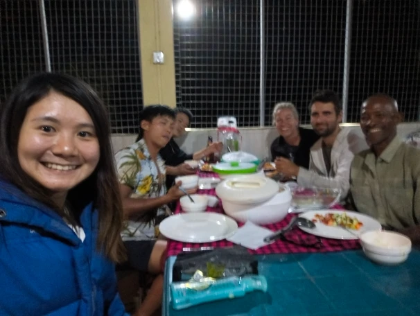 Dinner at the camp Serengeti