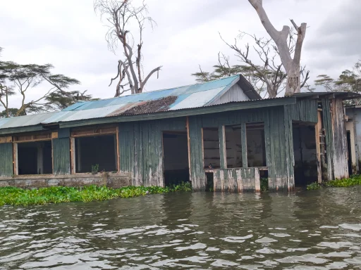 Wrecked house at Lake Naivasha