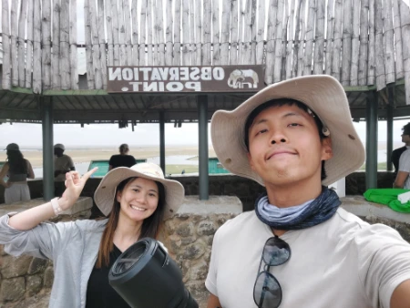 Lunch at Amboseli observation point