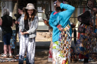 Souvenir shop shopping