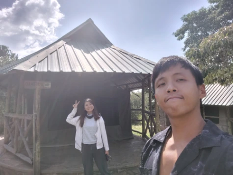 Selfie in front of the Kenya Camp