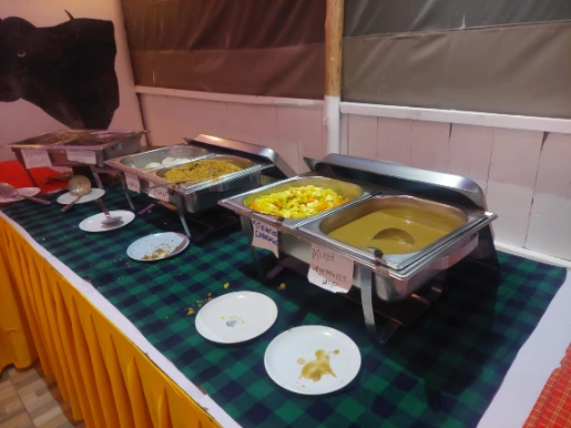Buffet at Nyati Safari Camp